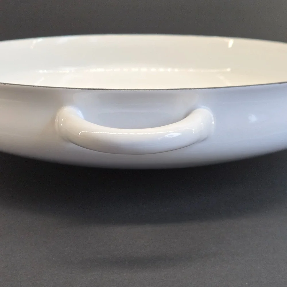 Dansk‎ Kobenstyle White Enamel Paella Pan Buffet Server 13.5